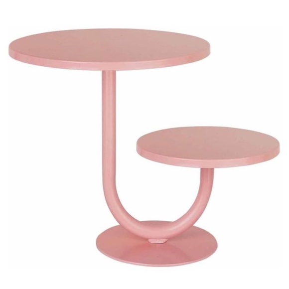 Pink Two-Tier Donut or Cake Stand Dessert Display Tray - Picture 3 of 6